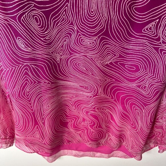 Diane von furstenberg ombré silk blouse women’s size 4 - Picture 3 of 9